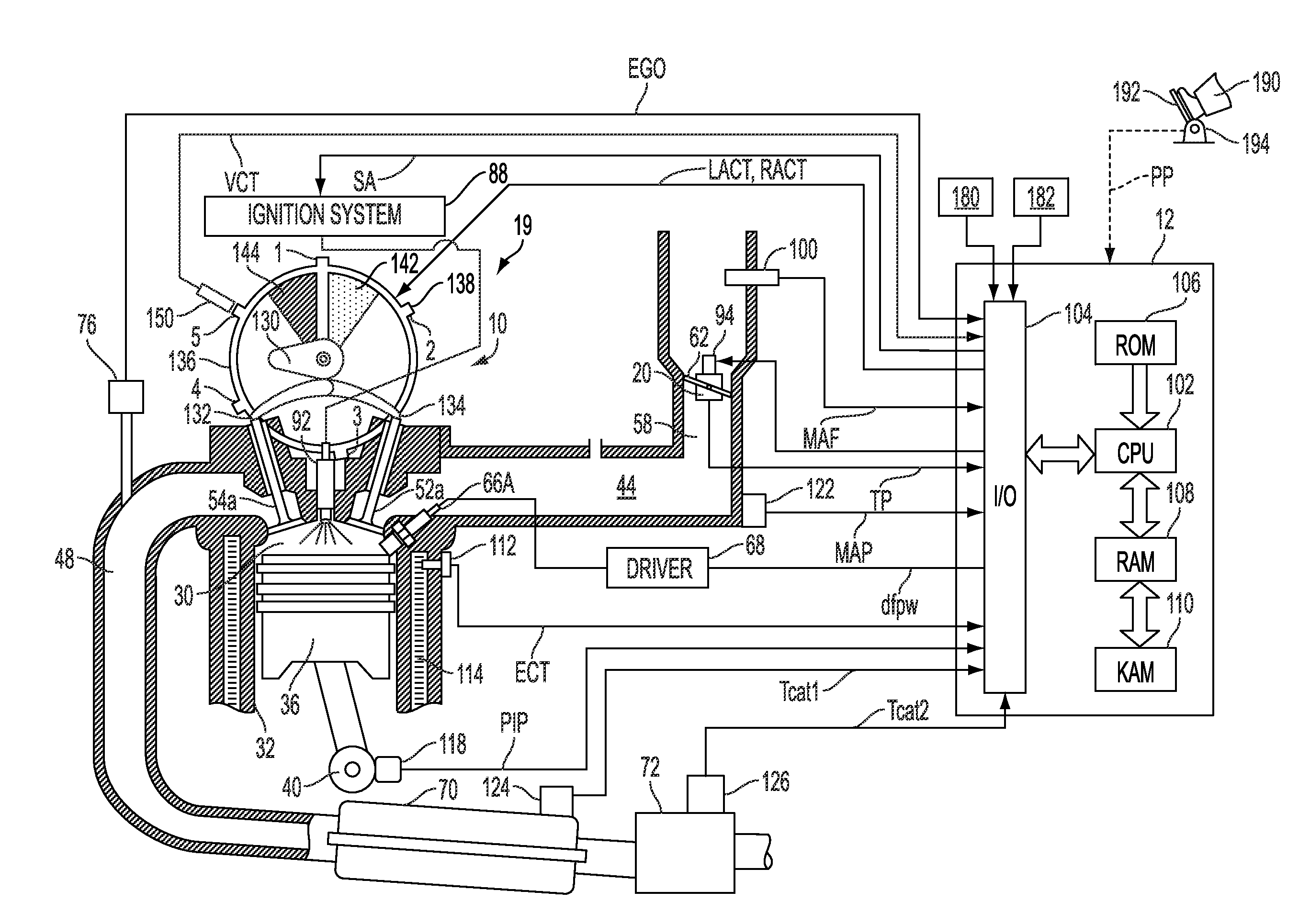 Engine with Hydraulic Variable Valve Timing
