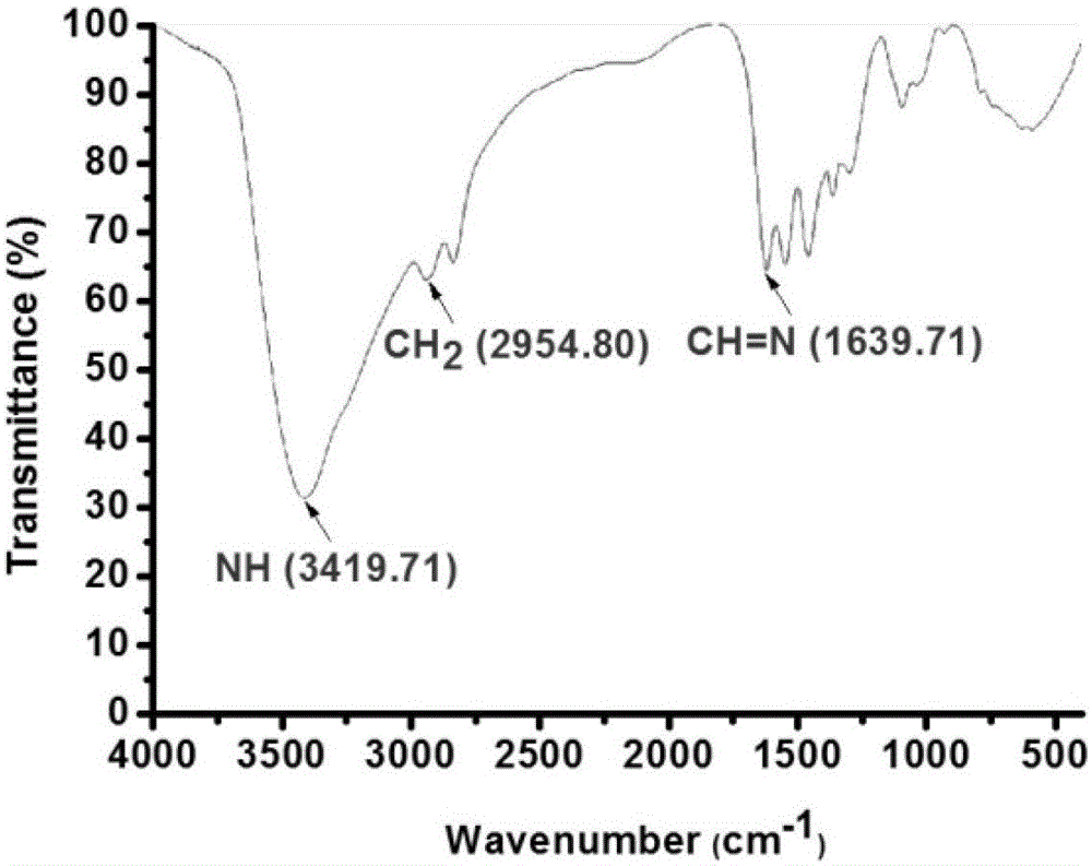 Carrier of nucleic acid substance containing degradable imine bond, its preparation method and application