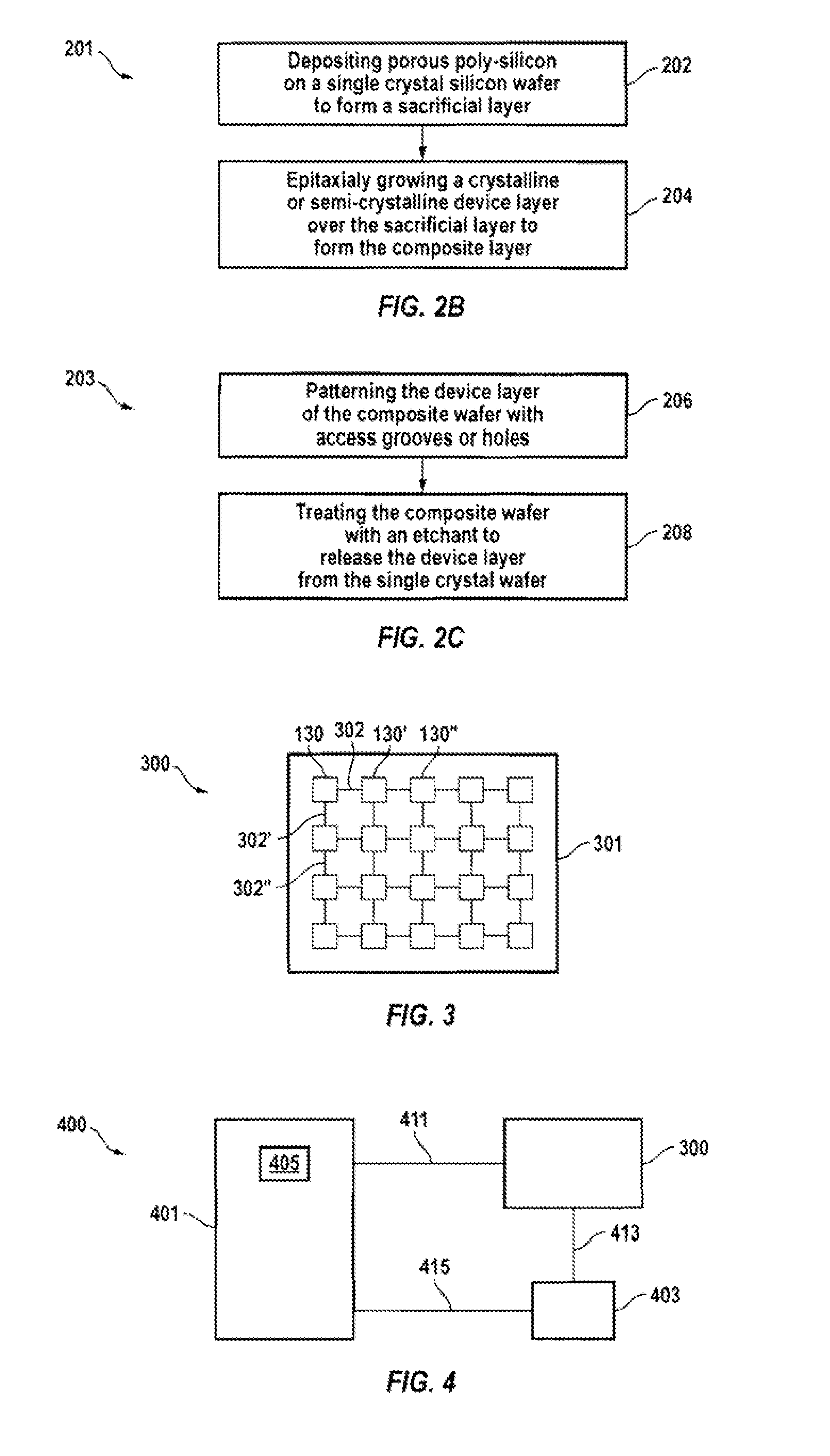 Method for selective under-etching of porous silicon