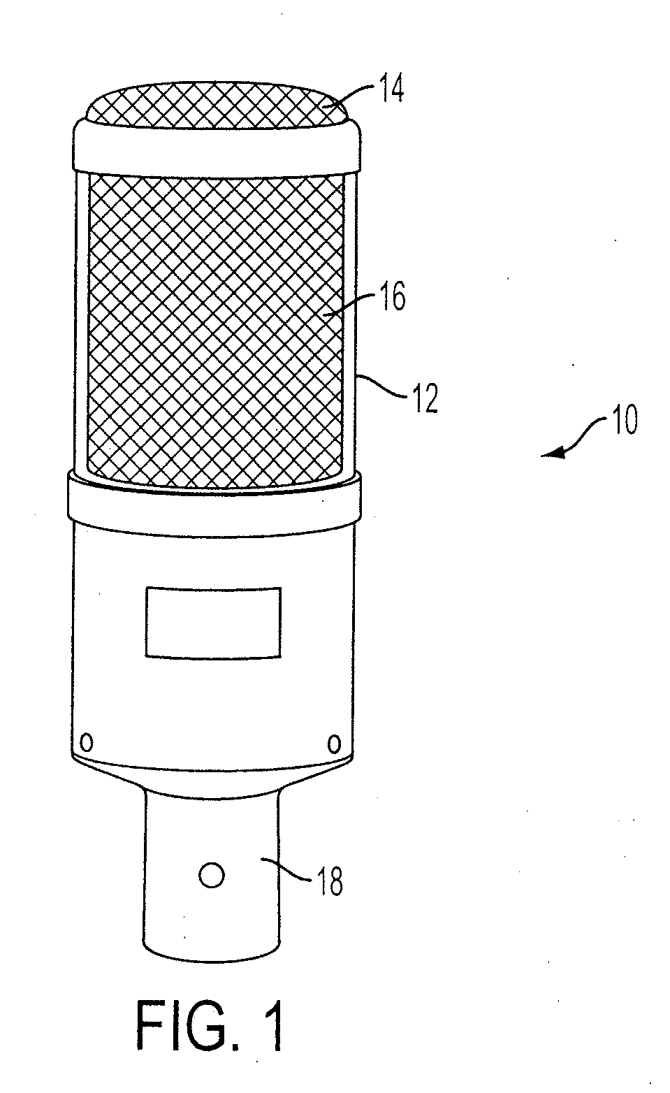 Microphone having rear phase rejection collection tube