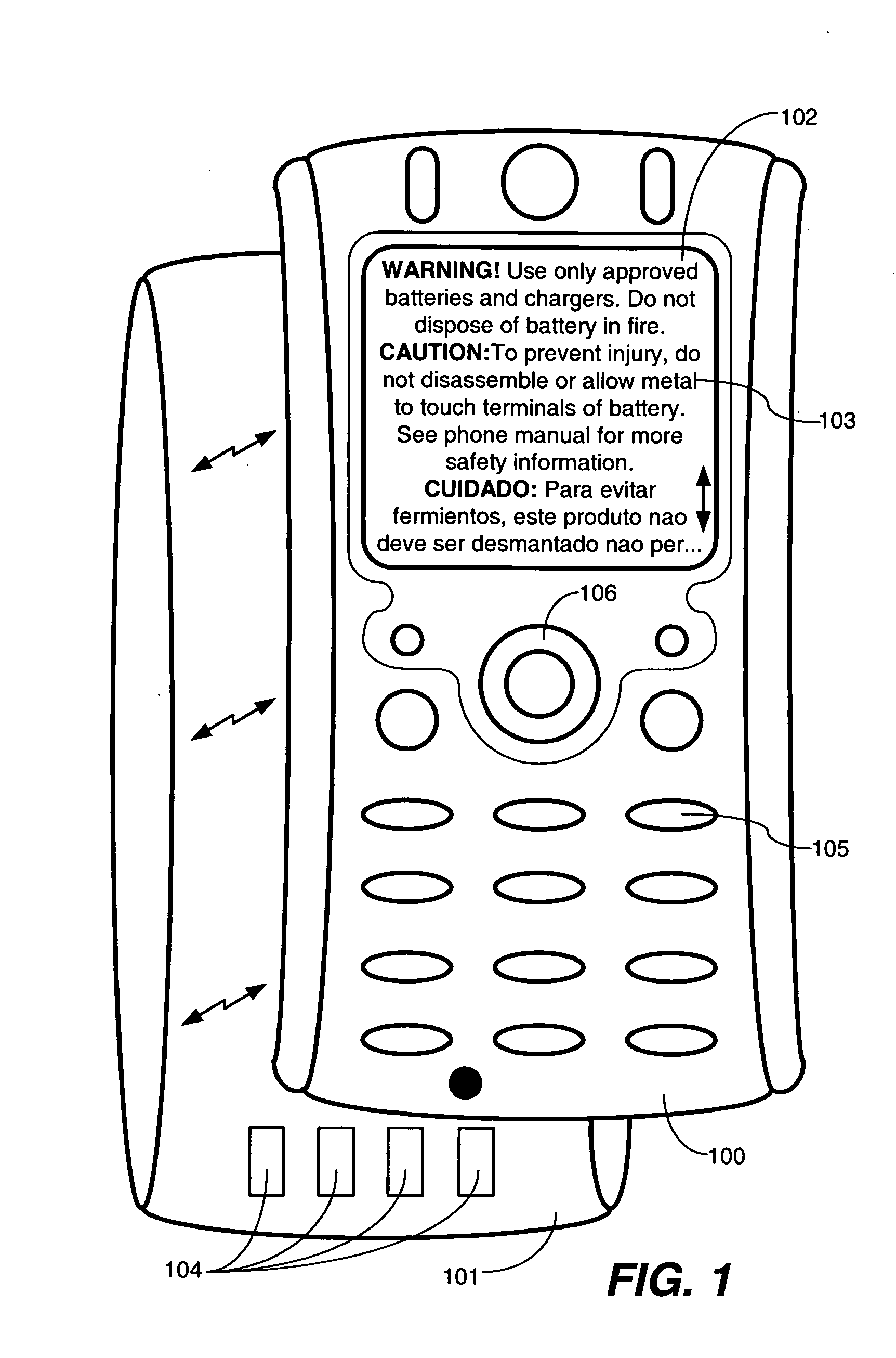 Energy safety notification system for electronic devices