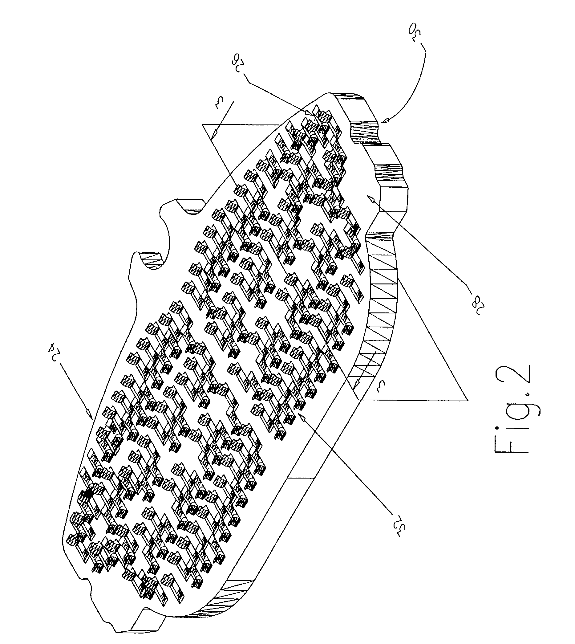 Backing plate with friction material retention members and method and apparatus for manufacturing same