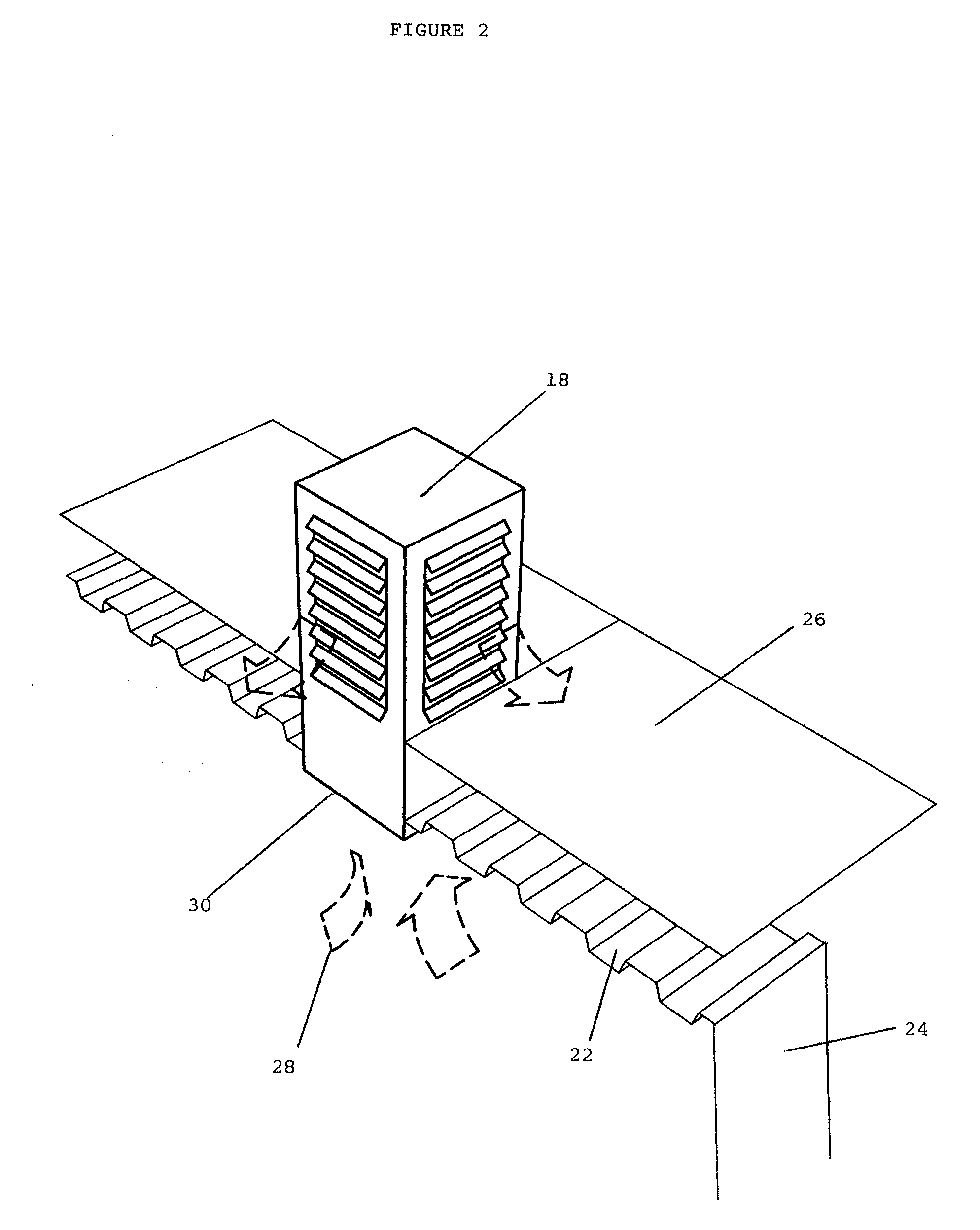 Self contained heating/cooling roof top unit with built in independent pressure relief