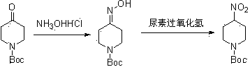 Preparation method of 4-nitro-piperidine derivative