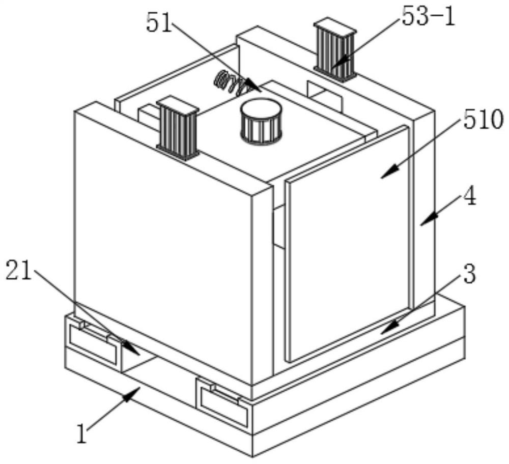 A lithium battery fixing frame with anti-high-strength vibration and its installation method