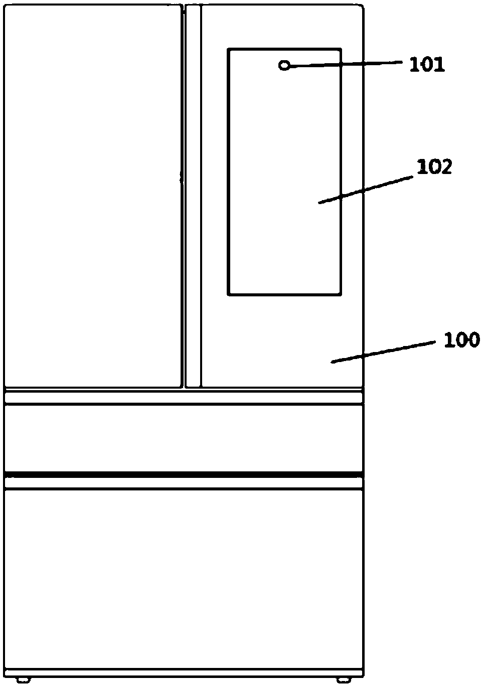 Foodstuff management method for a smart refrigerator