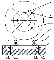 Method of shaping machine for shaping key groove of large disc workpiece body