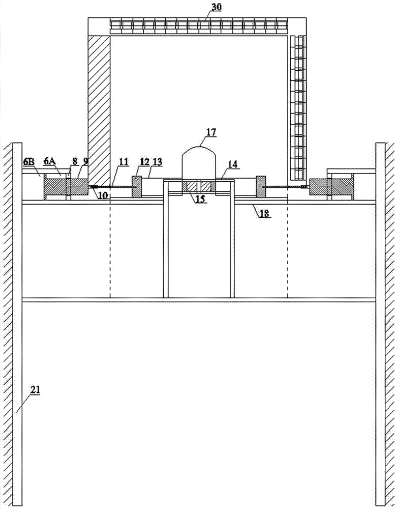 Transient unloading loosening simulation test system for structural surface excavation of underground caverns