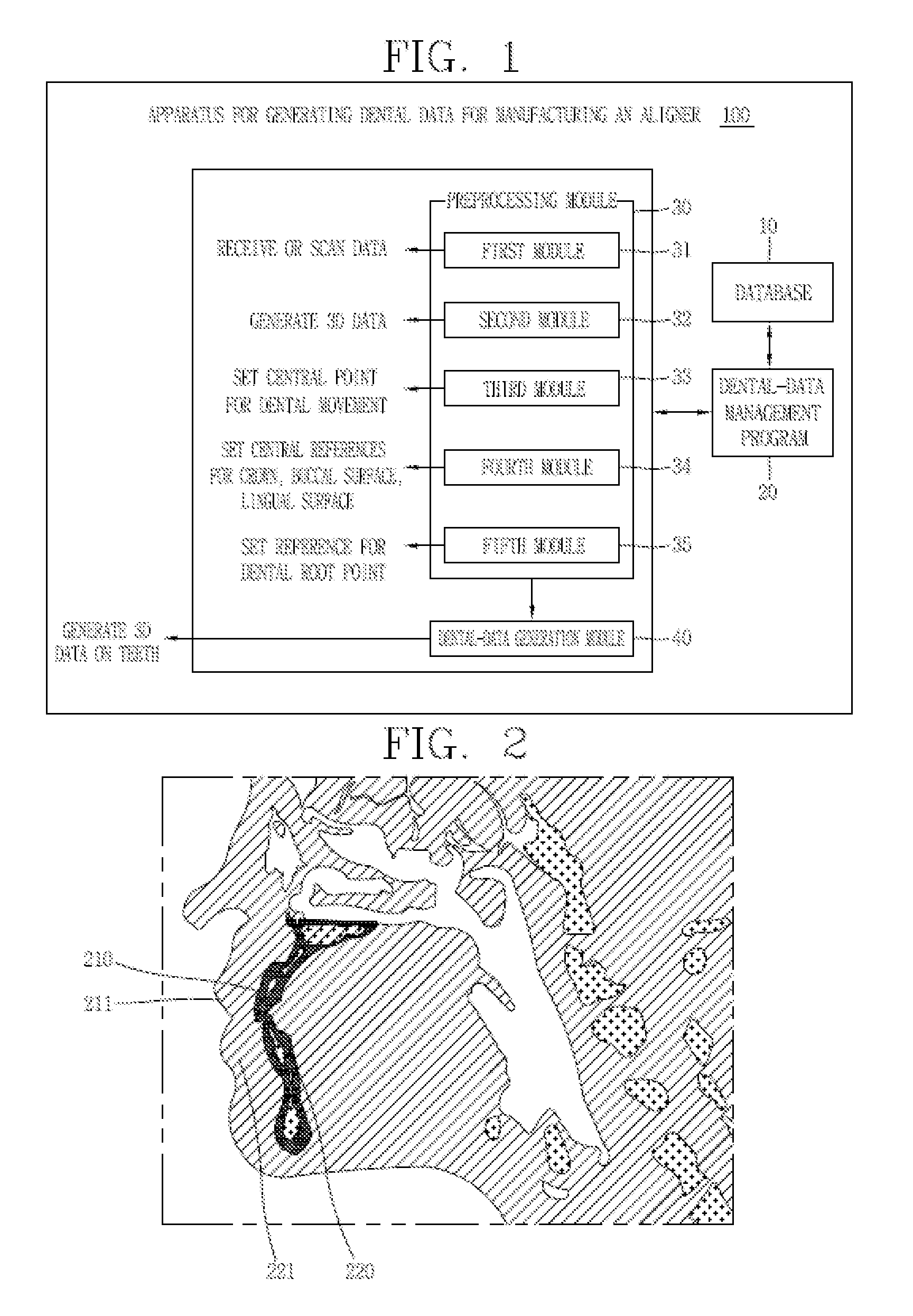 Apparatus for generating dental data for manufacturing an aligner and method of manufacturing clear aligner using the apparatus