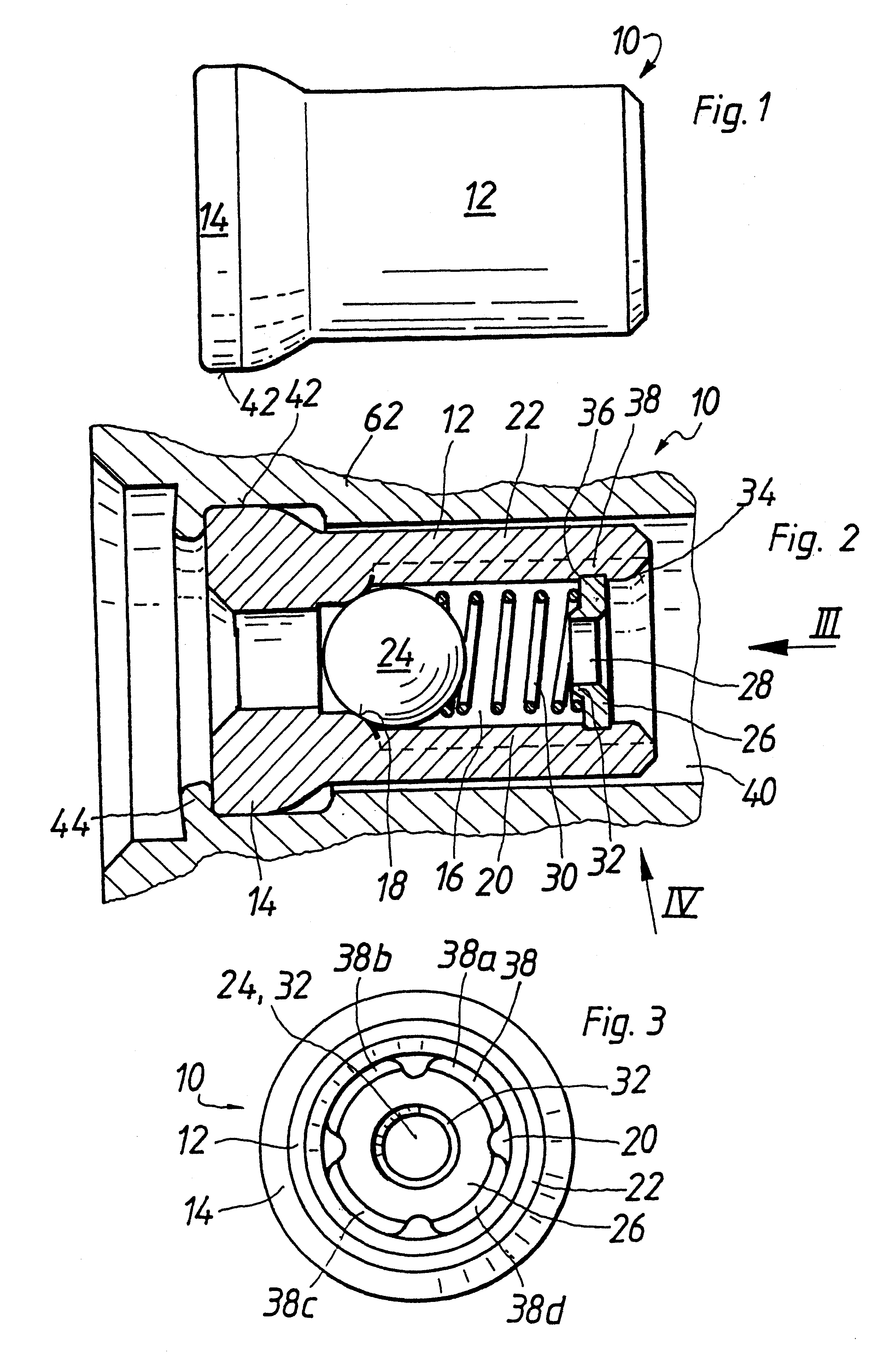 Check valve for a piston pump in a fluid circulation system
