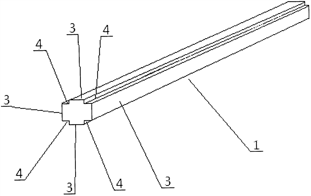 A thin-strip solid wood mortise and tenon composite splicing board