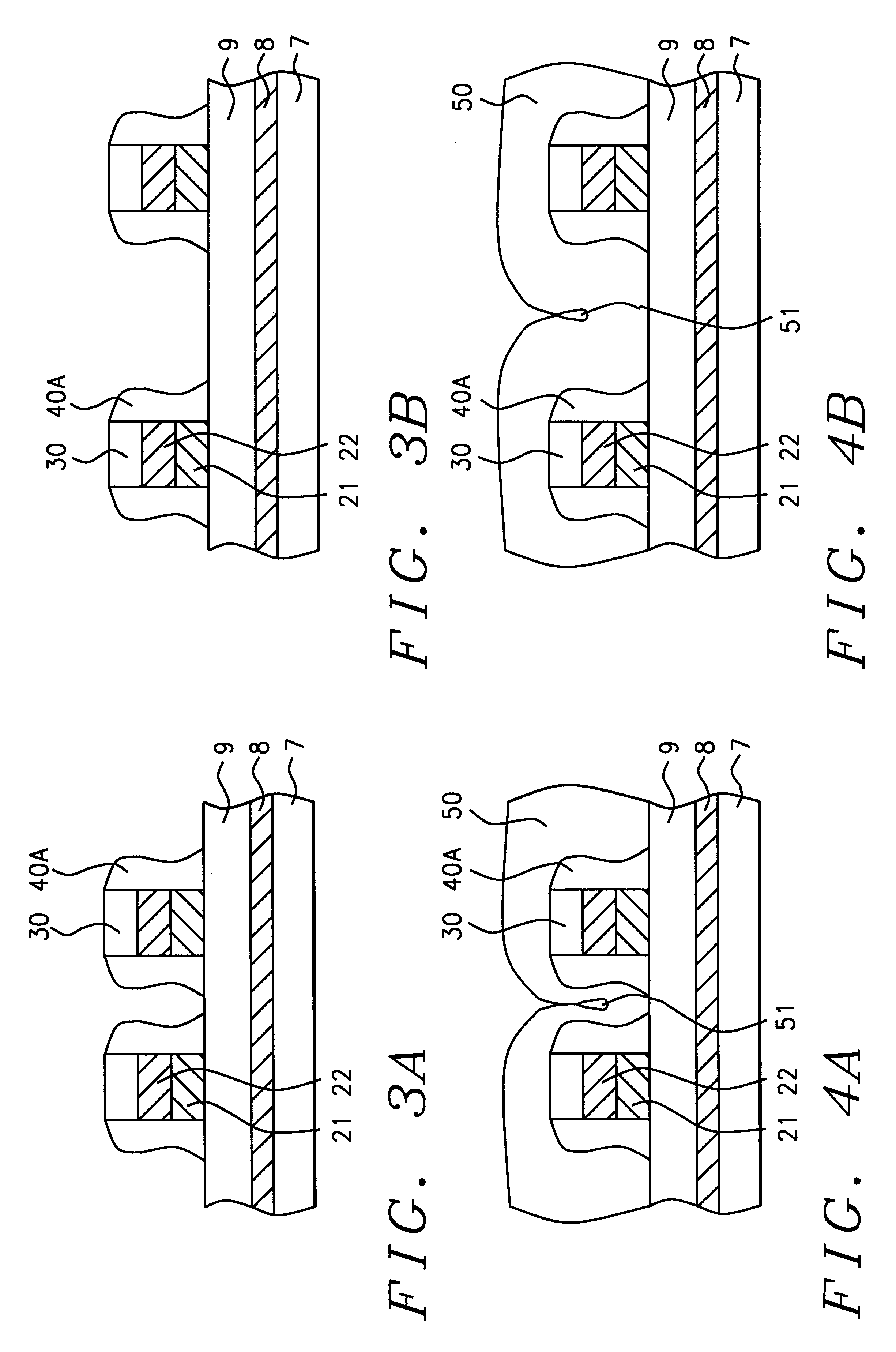 Method for fabricating a self aligned contact which eliminates the key hole problem using a two step spacer deposition