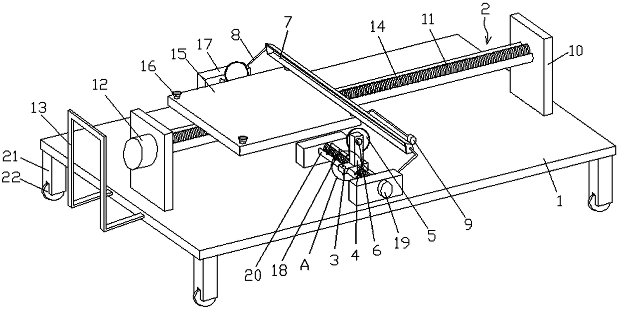 Adjustable type double-sided wood trimming device