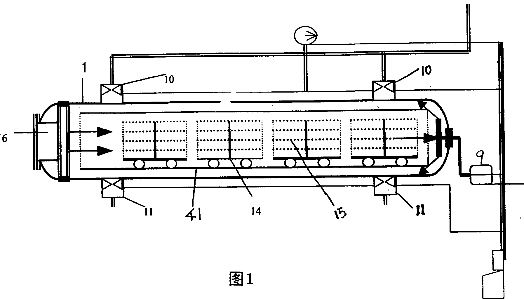 Gas-phase double-dynamic solid fermentation technology and fermentation apparatus