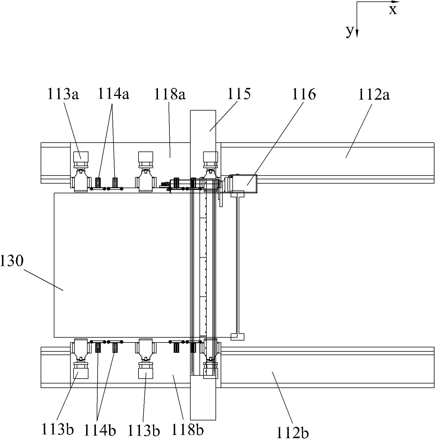 Synchronous dust removing device