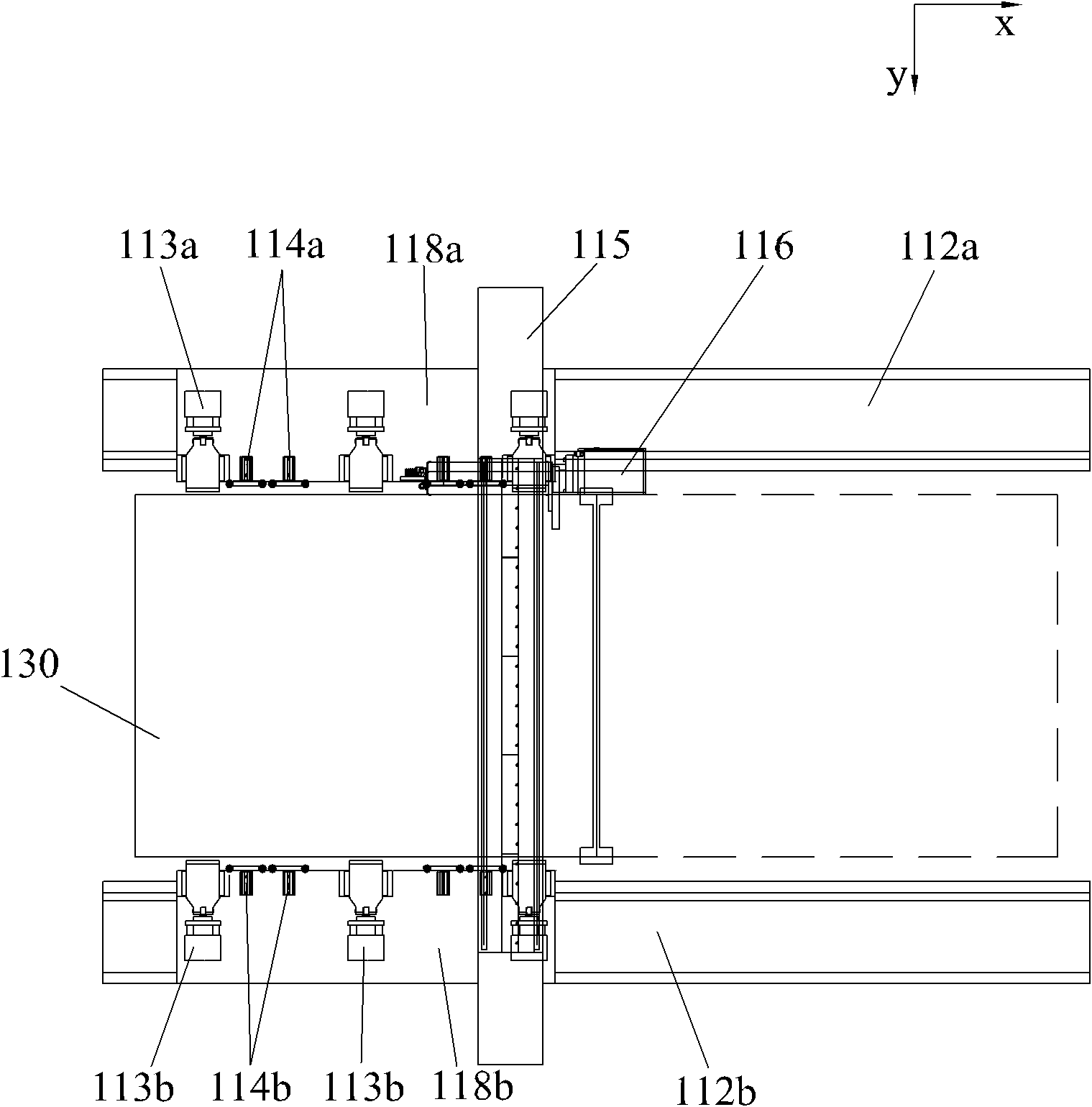 Synchronous dust removing device