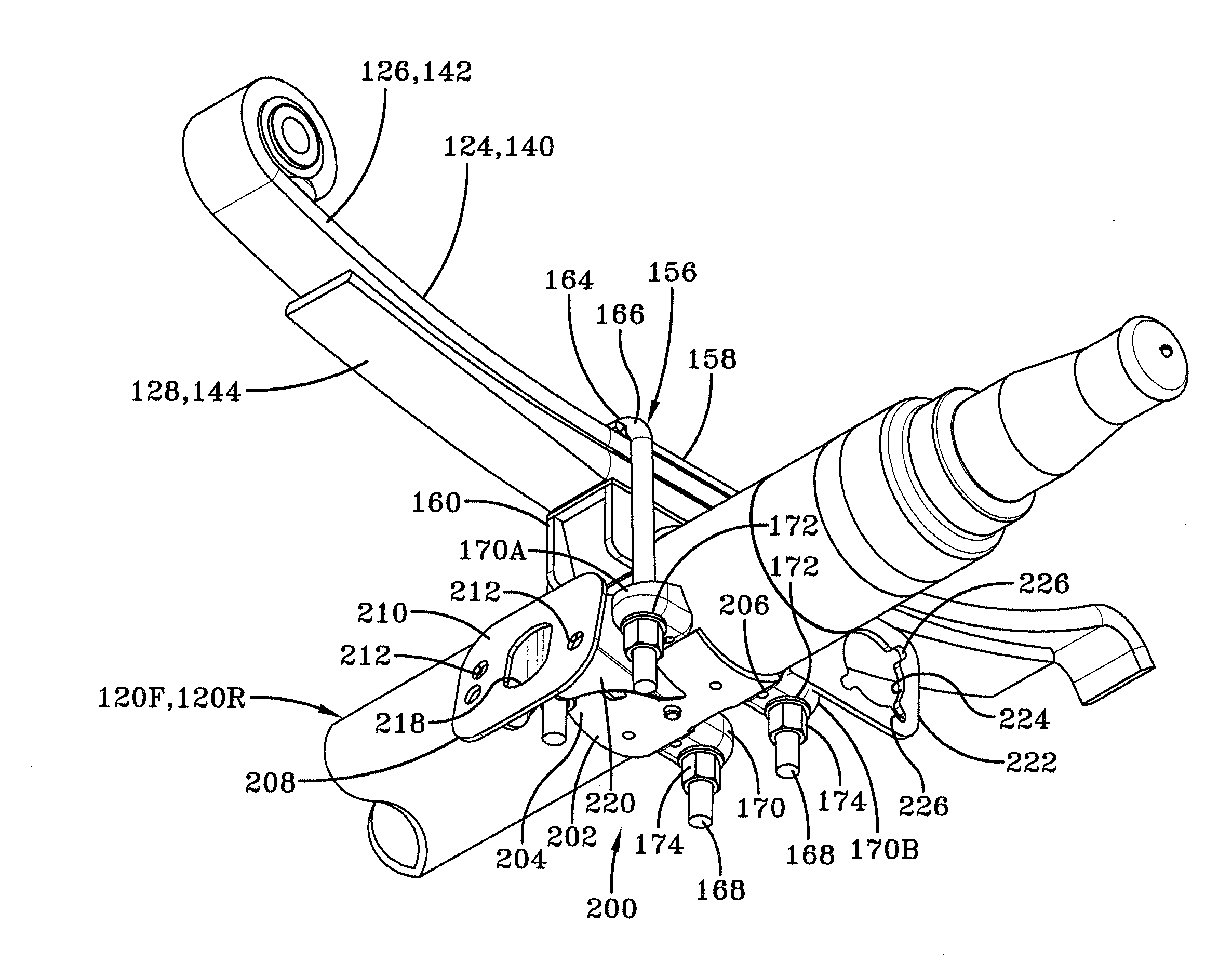 Integrated brake component mounting bracket