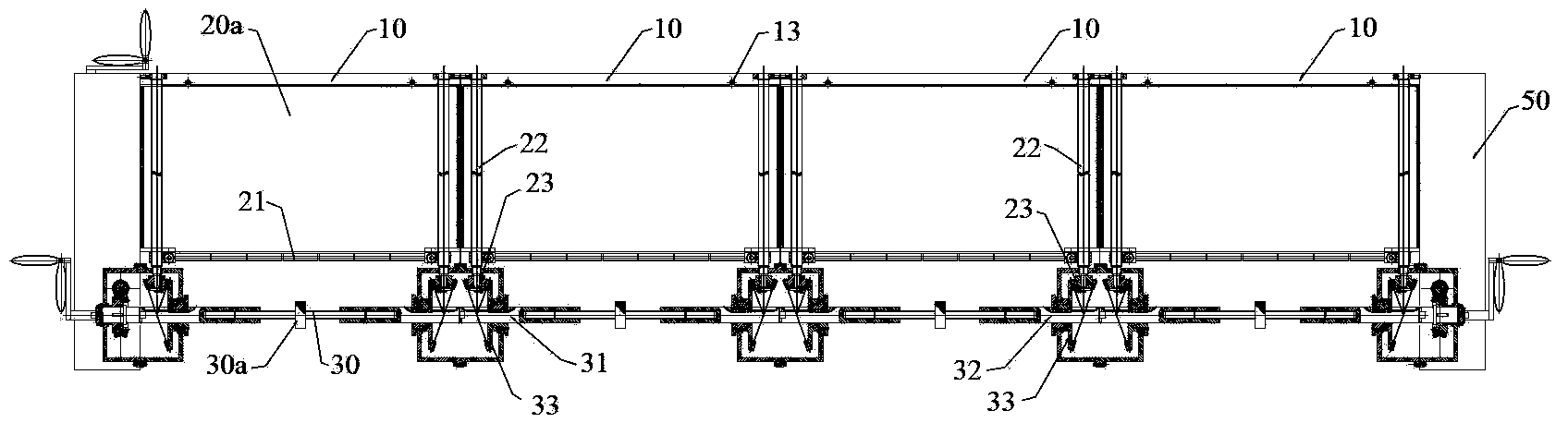 Unit module combined air valve