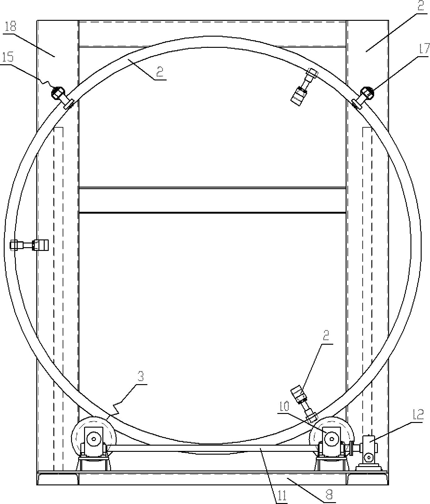 Reversing frame for welding boiler header