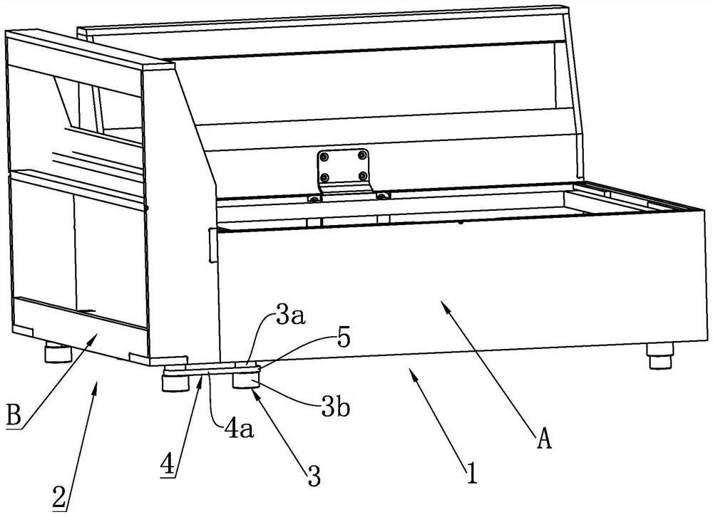 Connecting structure between furniture modules and sofa