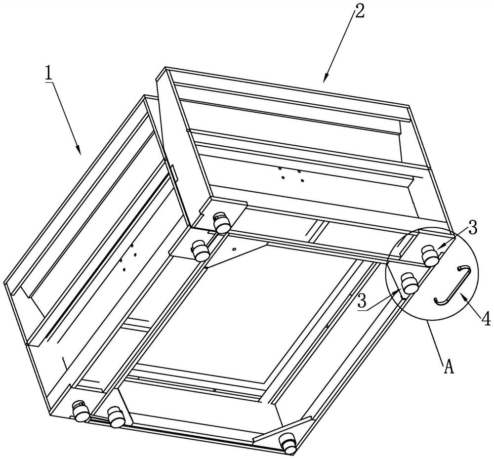 Connecting structure between furniture modules and sofa