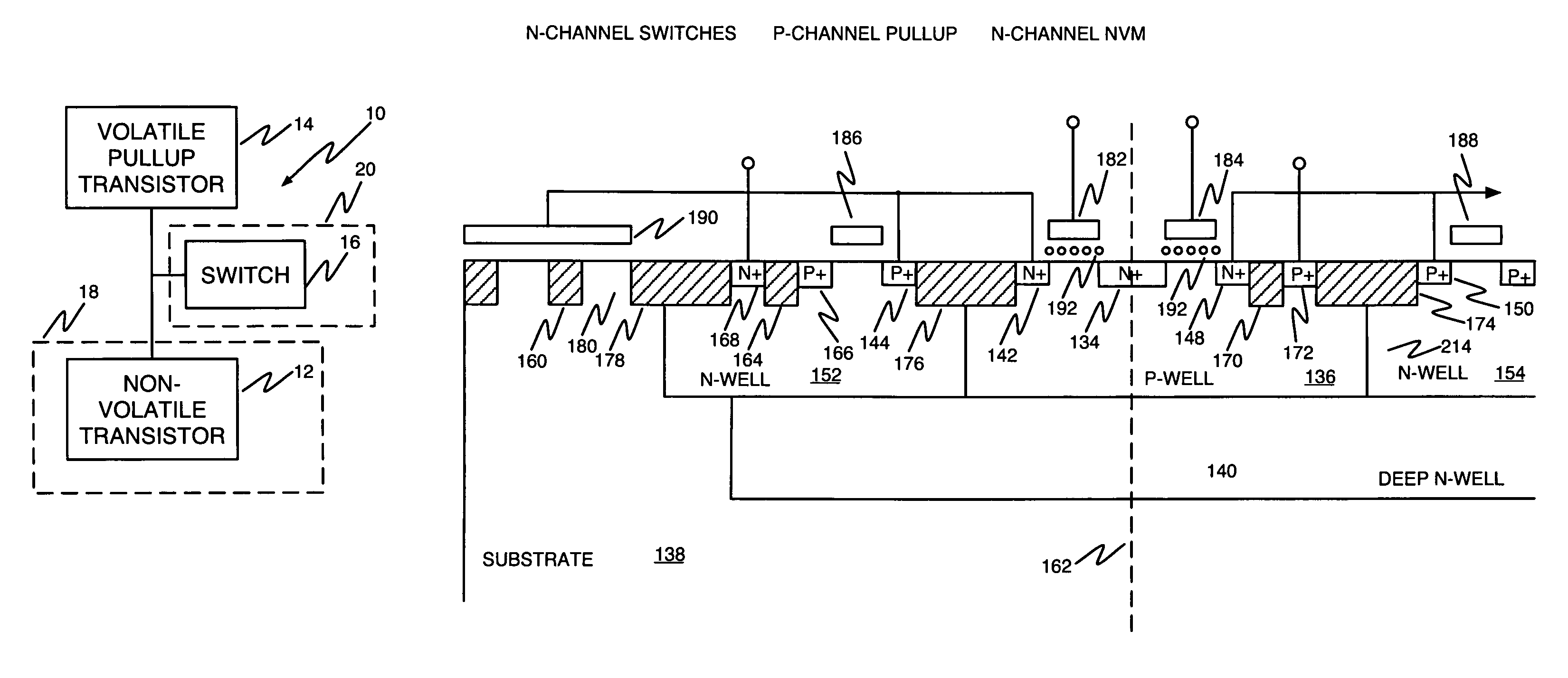 Non-volatile programmable memory cell and array for programmable logic array
