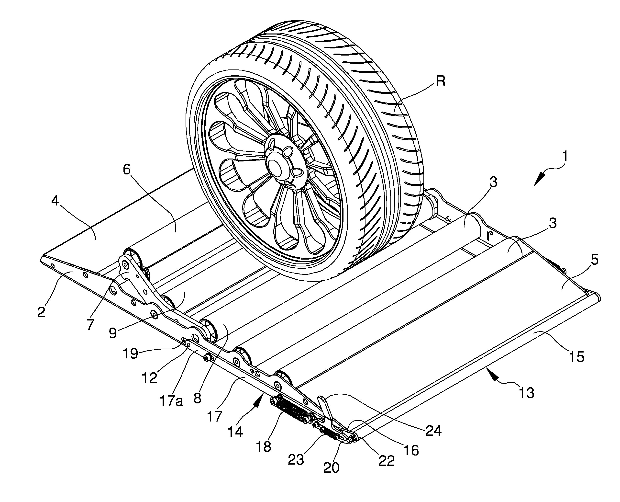 Equipment for test stands of the braking system of vehicles, in particular for four-wheel drive vehicles