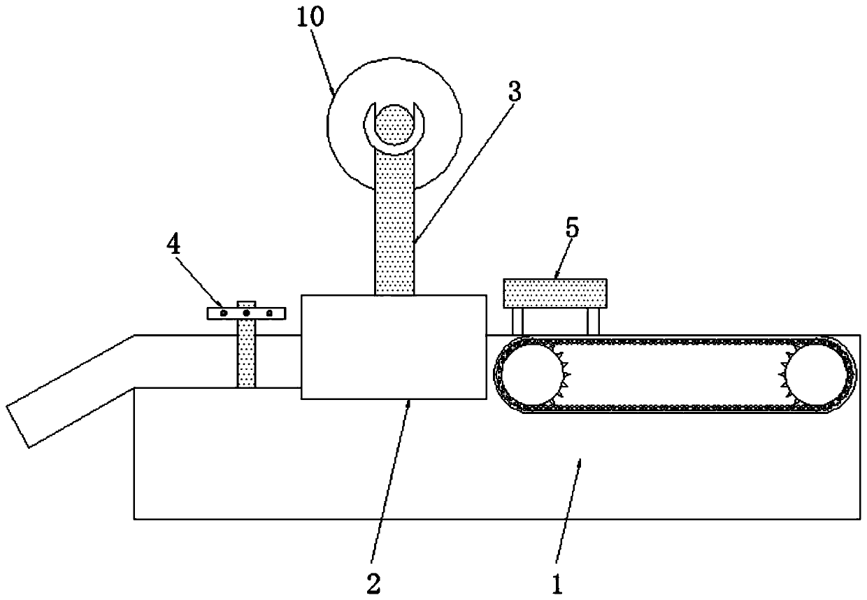 Device capable of utilizing gravity changes to conduct emergency braking and achieving cutting and film coating integration
