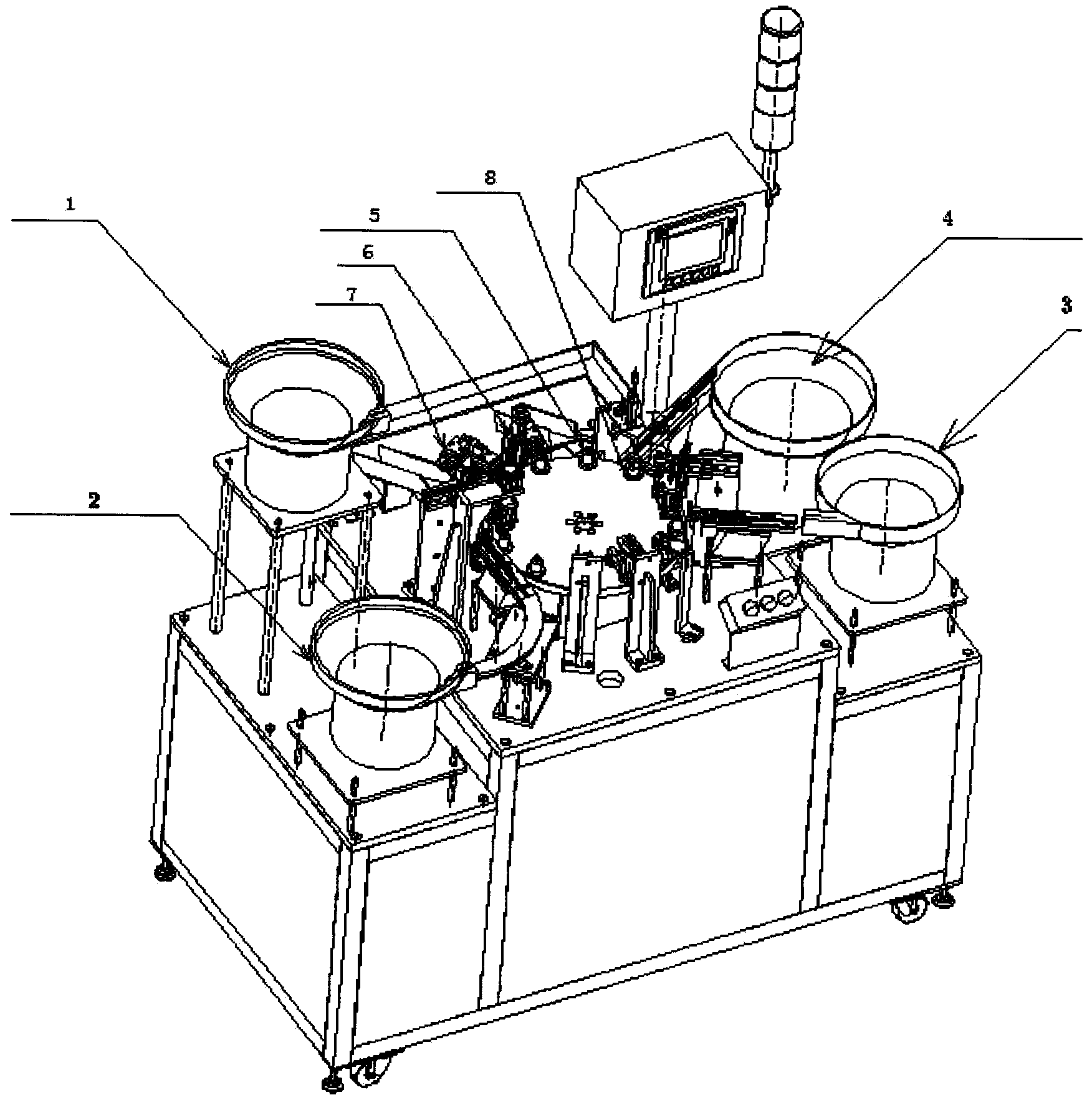 Full-automatic SC joint assembly machine