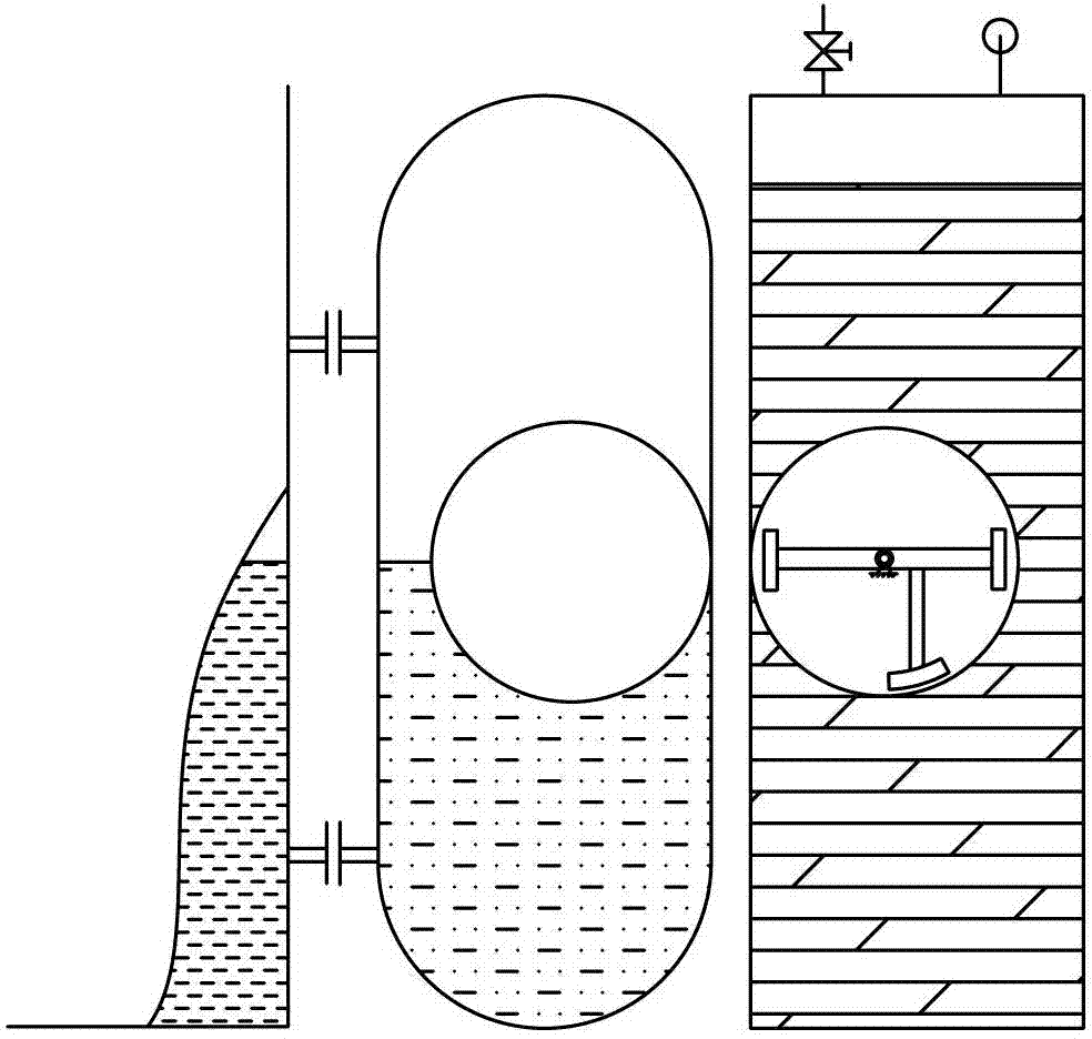 Cursor displayed float-type liquidometer