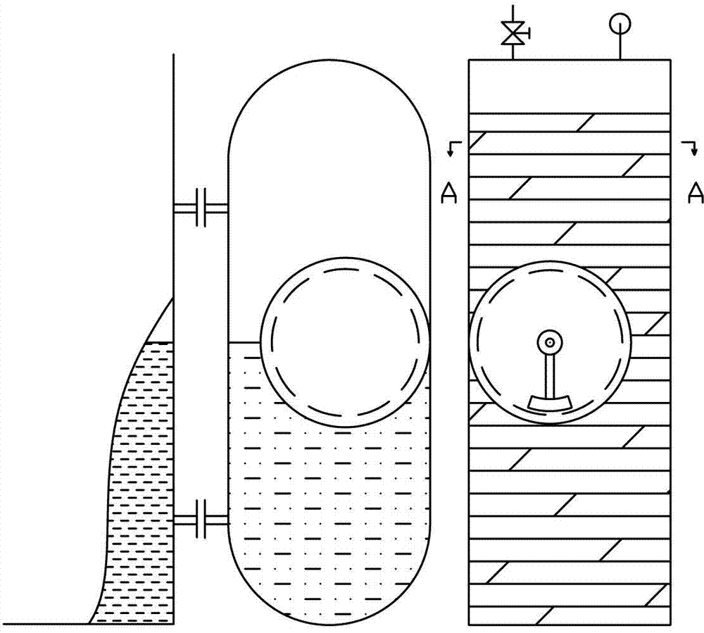 Cursor displayed float-type liquidometer