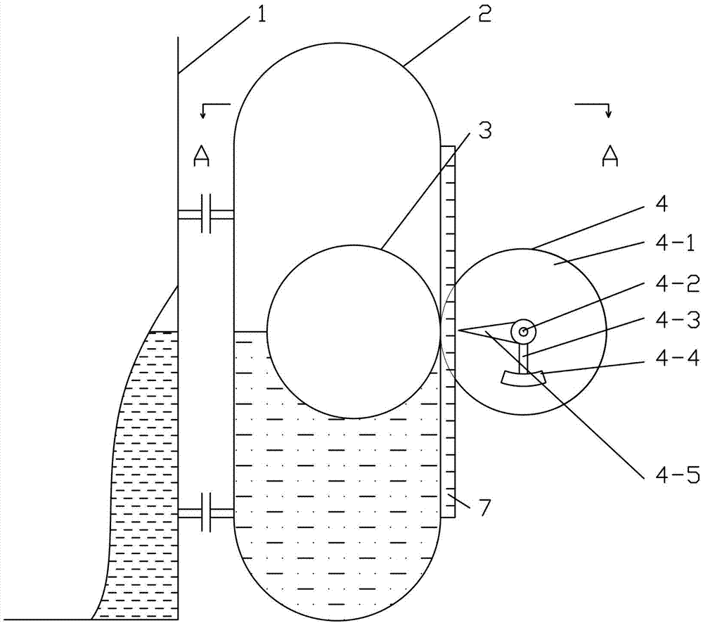 Cursor displayed float-type liquidometer