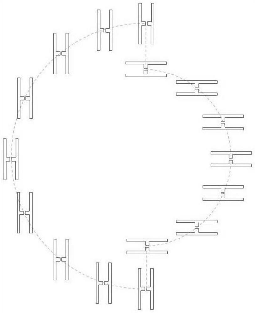 Circular track photoconductive antenna array for terahertz polarization imaging system