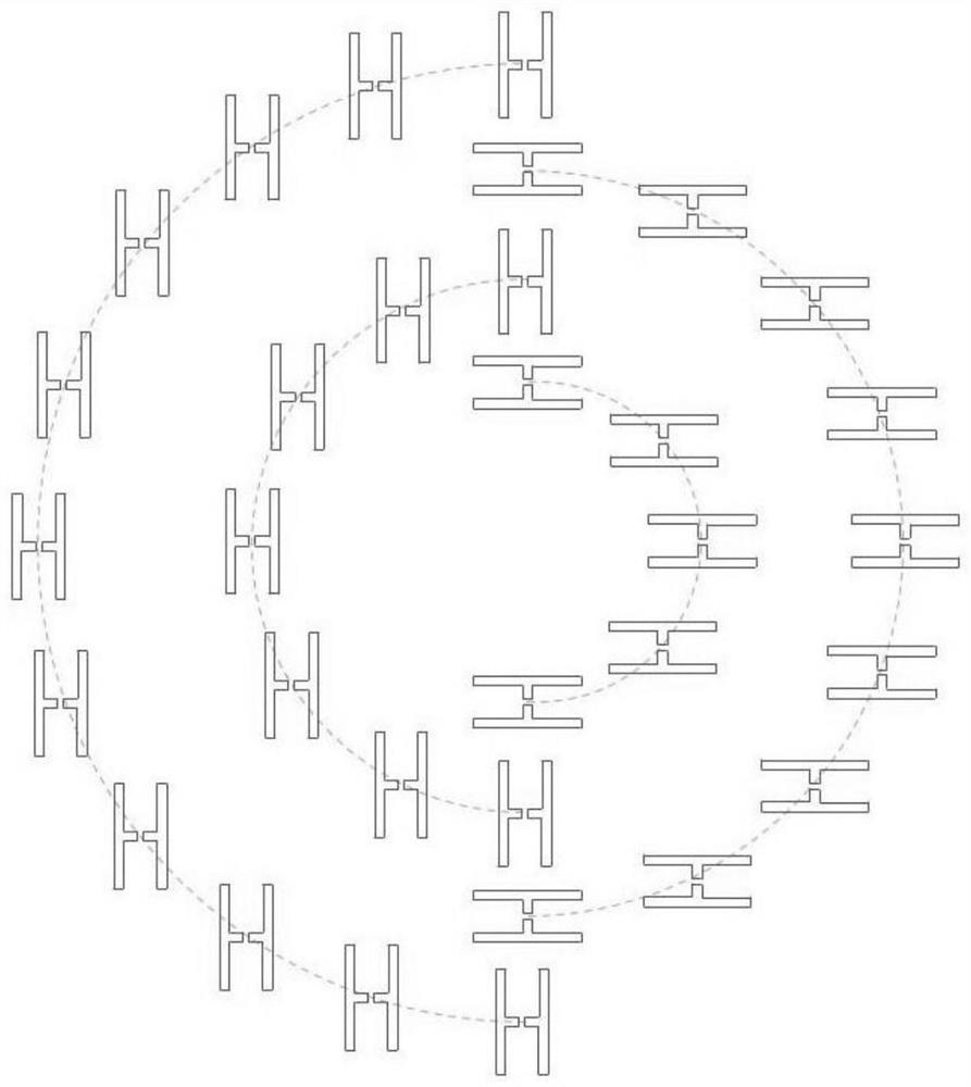 Circular track photoconductive antenna array for terahertz polarization imaging system