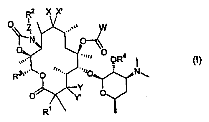 6-O-acyl ketolide derivatives of erythromycine useful as antibacterials