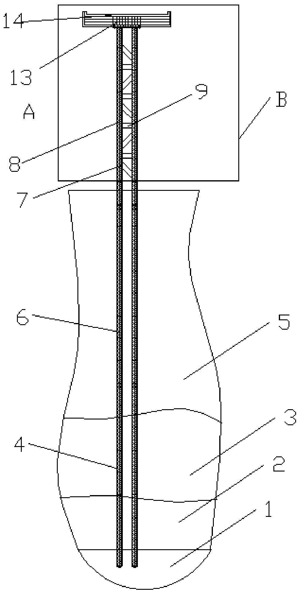 A kind of viaduct pier beam and its construction technology