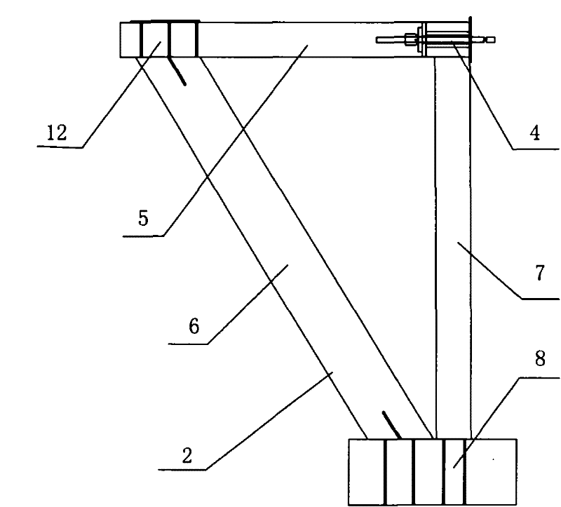 Non-in-situ prepressing method of self-anchored type support frame and self-anchored type support frame thereof