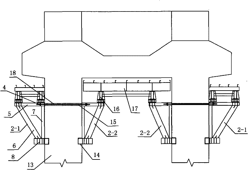 Non-in-situ prepressing method of self-anchored type support frame and self-anchored type support frame thereof