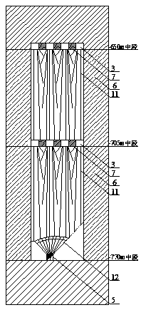 Super-large-scale stope large-diameter deep-hole high-stage open stope subsequent filling mining method and application