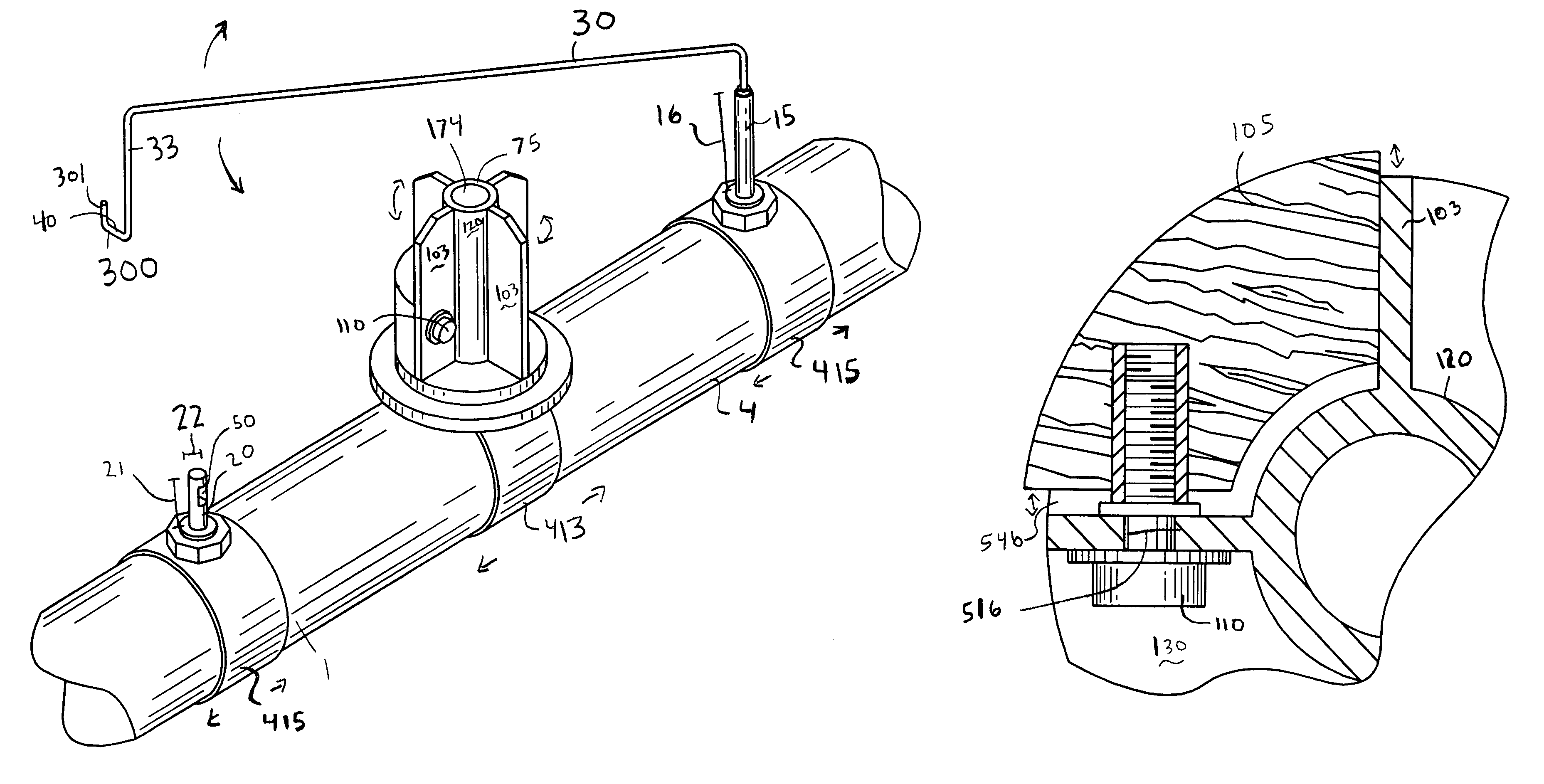 Securing device for an automatic taper