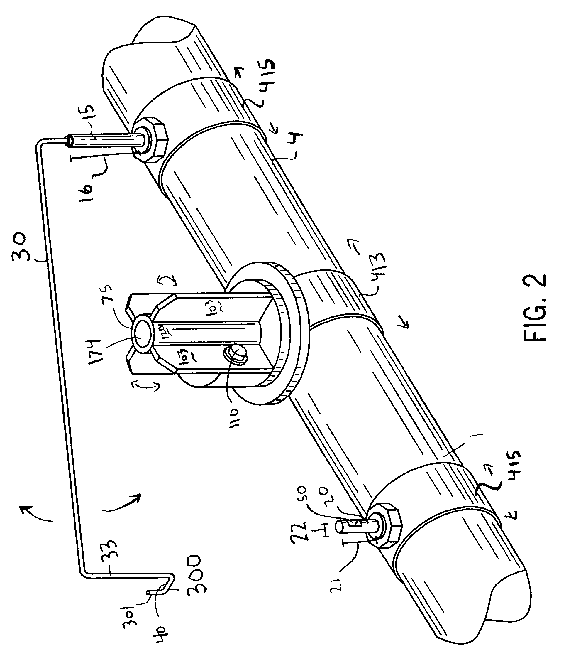 Securing device for an automatic taper