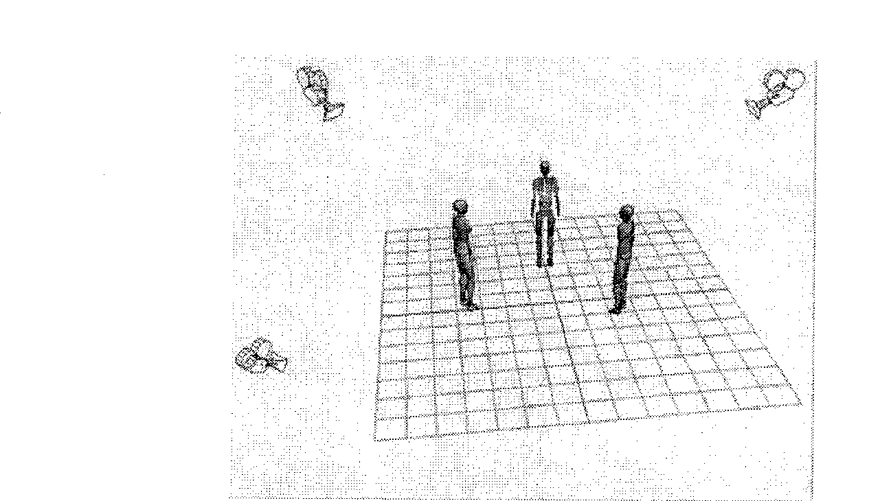 Multiple angle movement target detection, positioning and aligning method