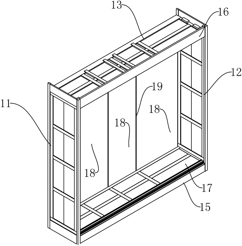 Disassembly and assembly type wardrobe