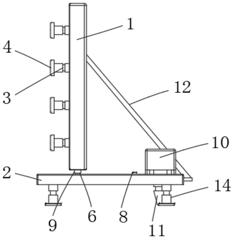 Inclination prevention supporting equipment for structure