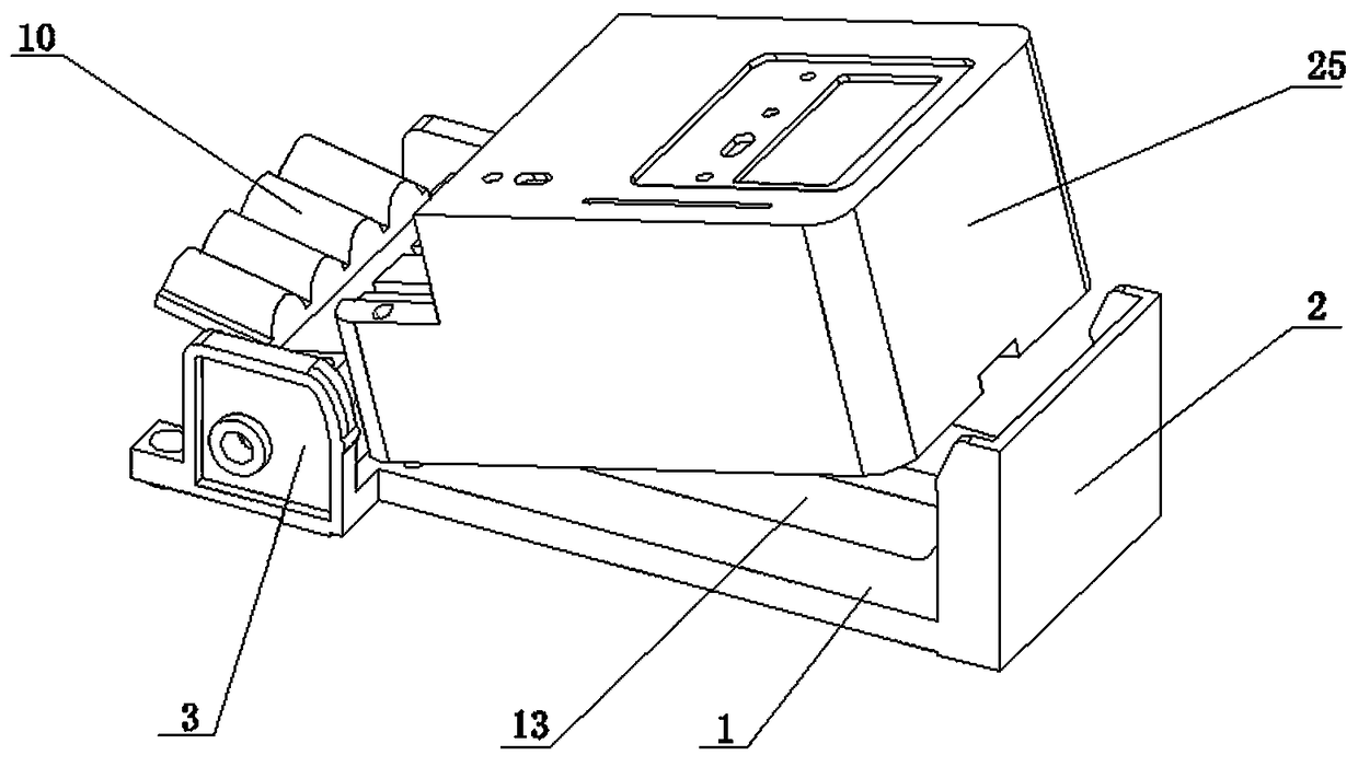 Turnover panel type intelligent ammeter connecting-inserting base