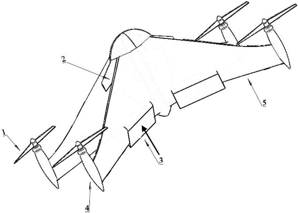 Detachable tailstock type vertical take-off and landing unmanned aerial vehicle