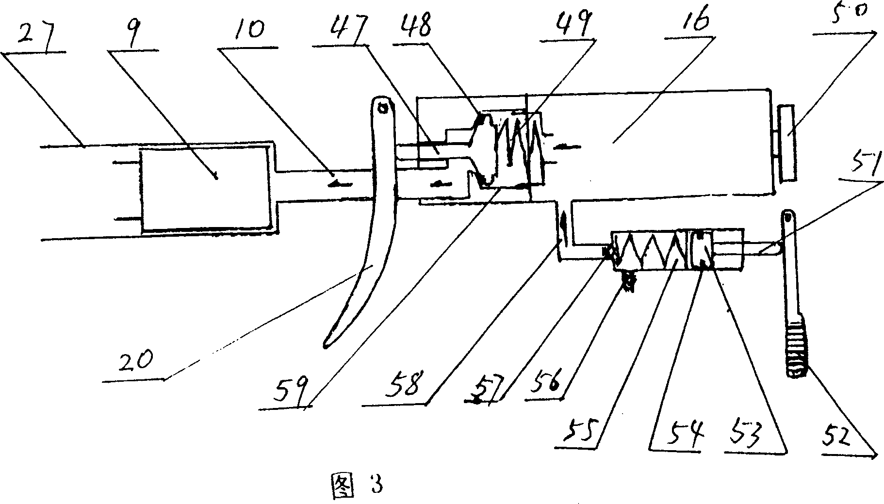 Electronic electric shock gas fly bullet and shooting device thereof