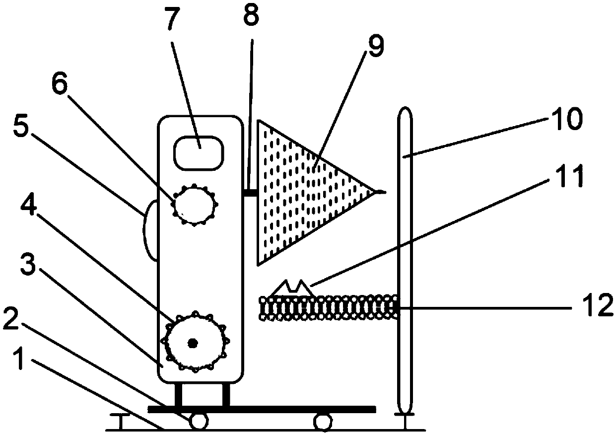 A tapered fiber winding machine