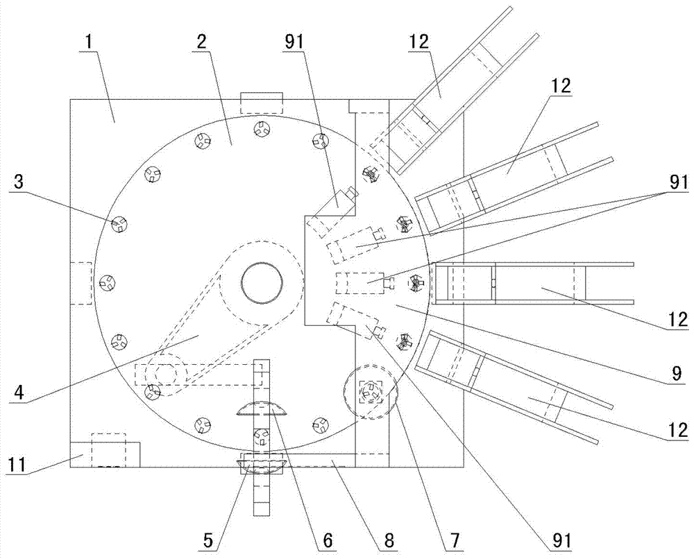 Gan Pu tea fruit grading apparatus using machine vision technology, and method thereof