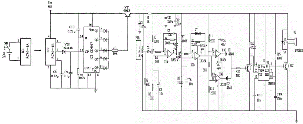 Infrared sensing device